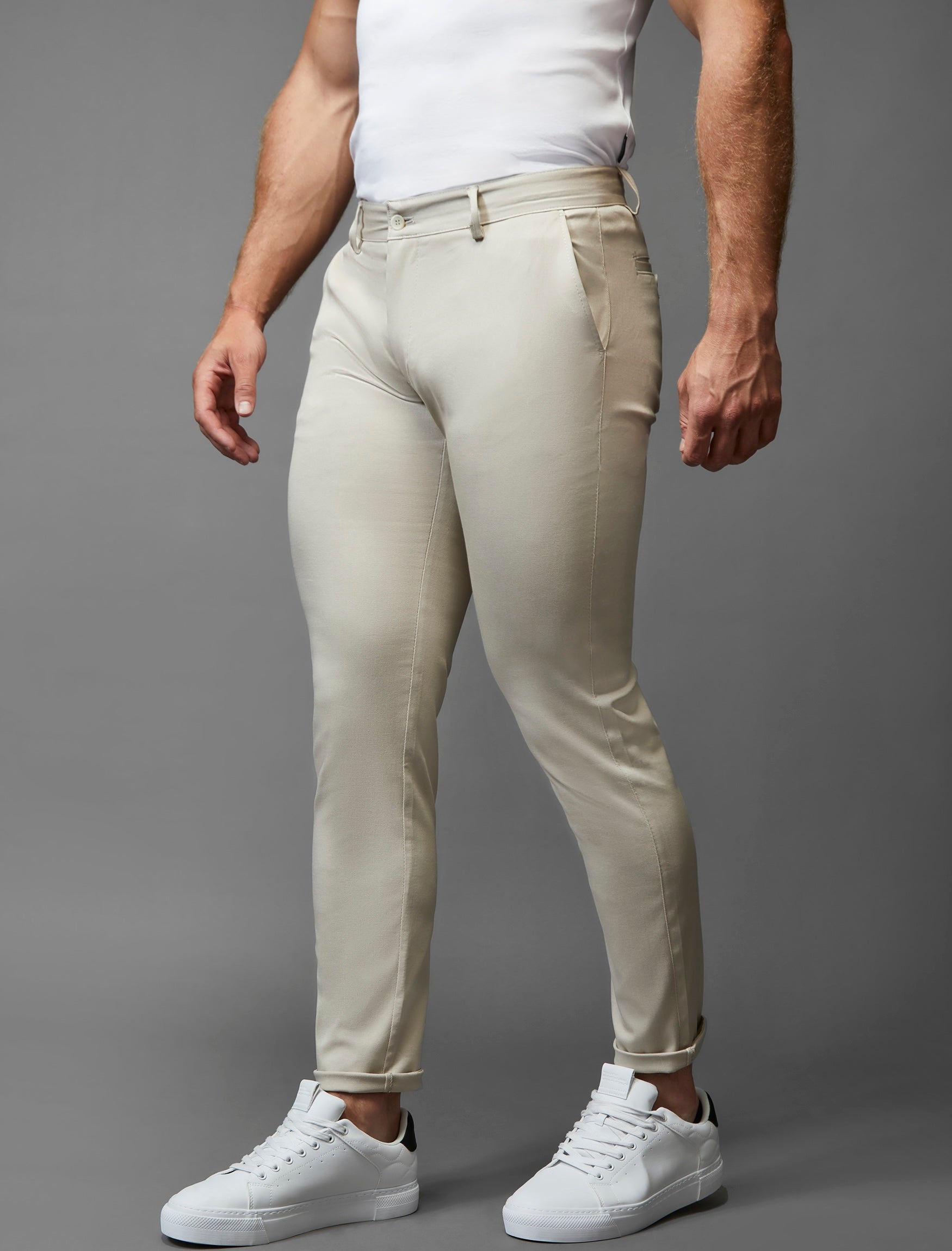 Beige Vittorini Fit Chinos