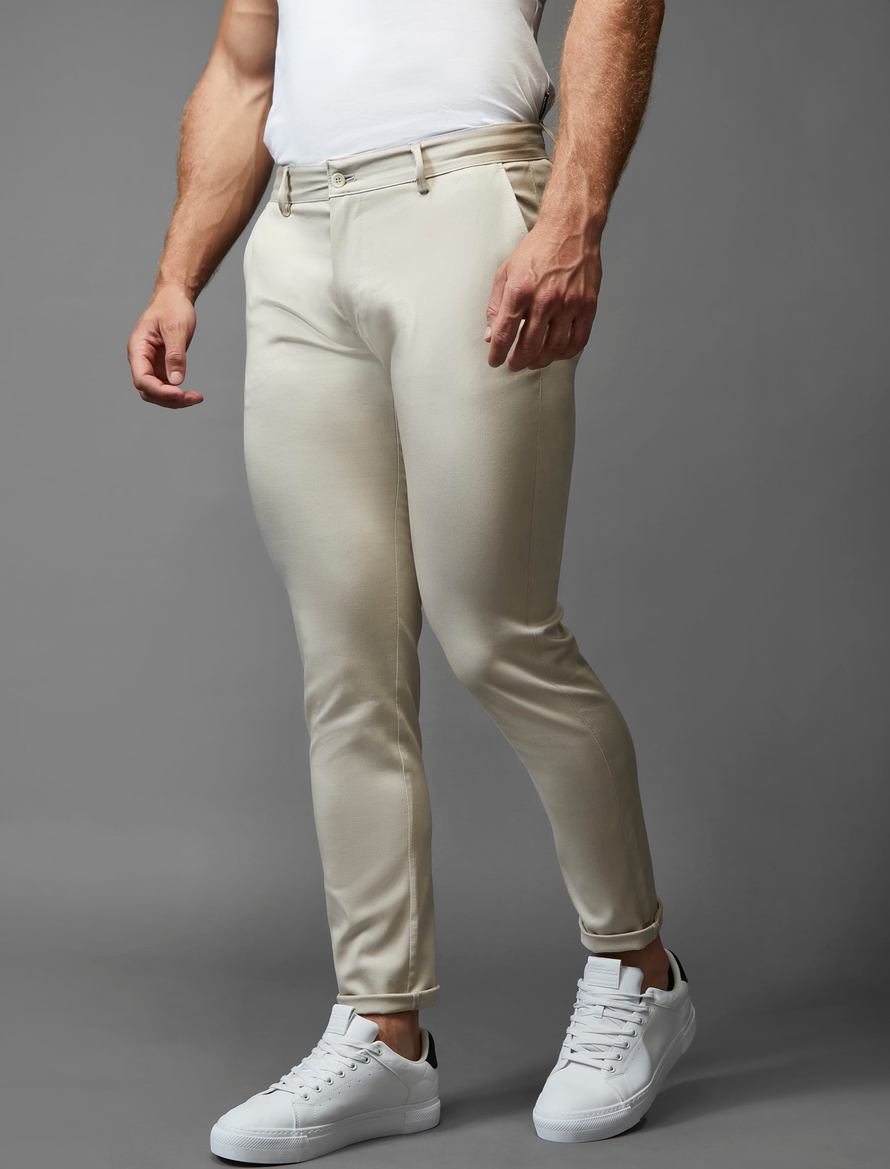 Beige Vittorini Fit Chinos