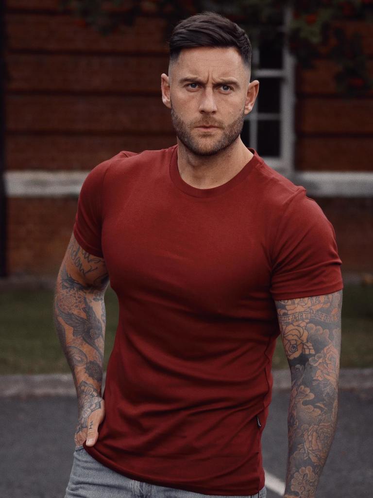 Burgundy Vittorini Fit T-Shirt