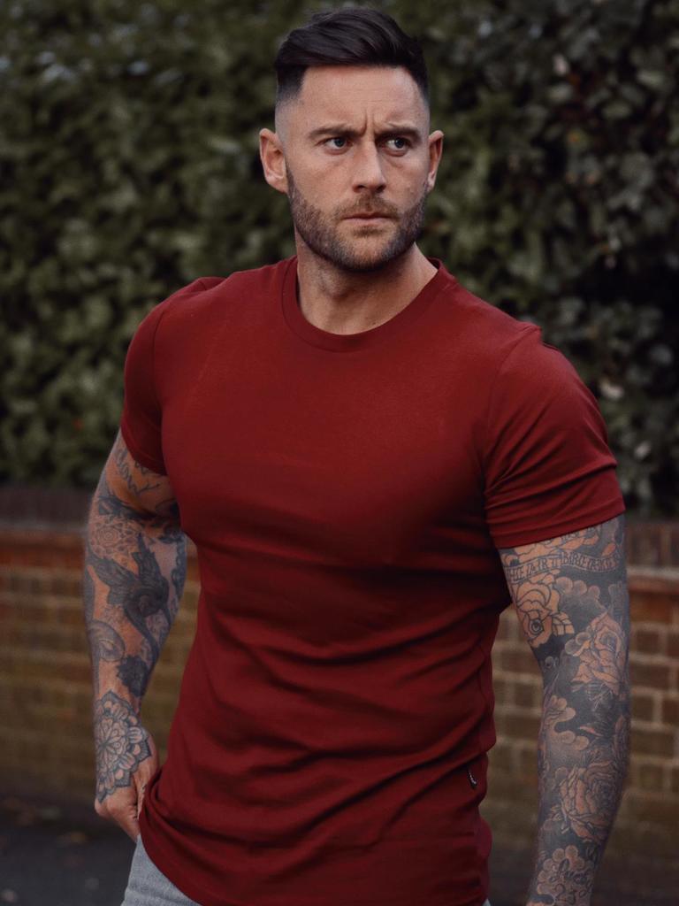 Burgundy Vittorini Fit T-Shirt