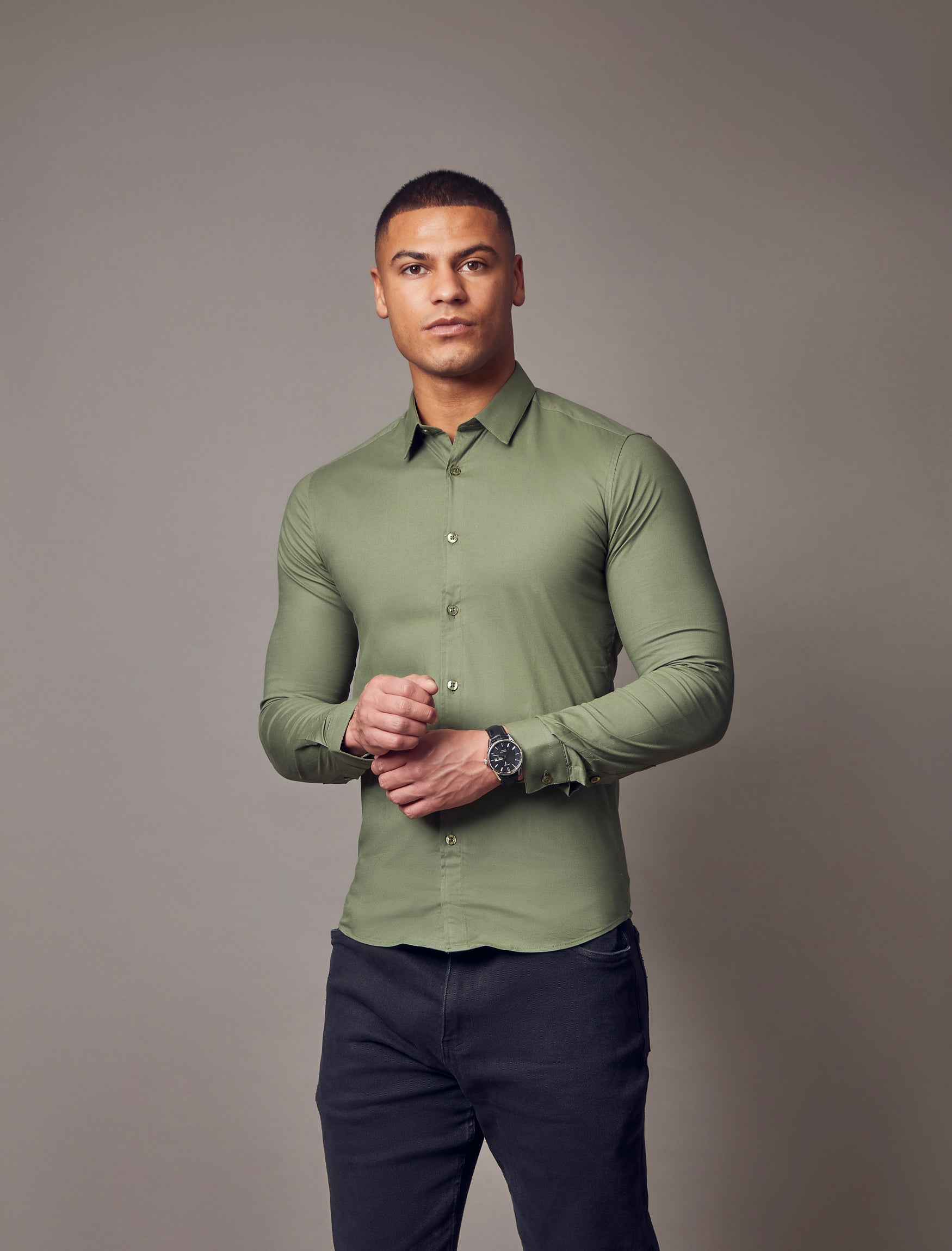 Olive Vittorini Fit Shirt
