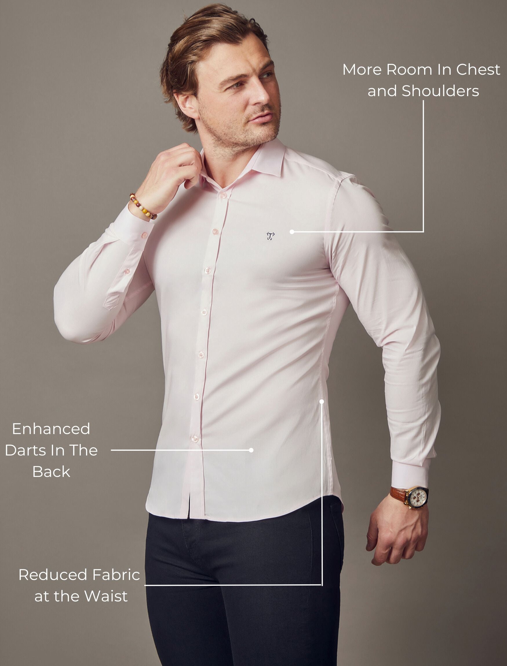 Pink Vittorini Fit Shirt