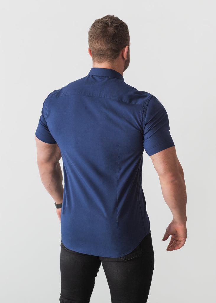 Navy Short Sleeve Vittorini Fit Shirt