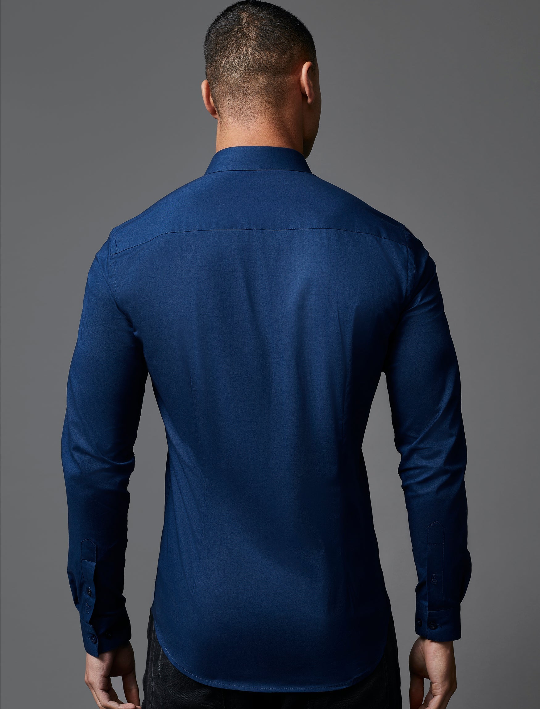 Navy Vittorini Fit Shirt