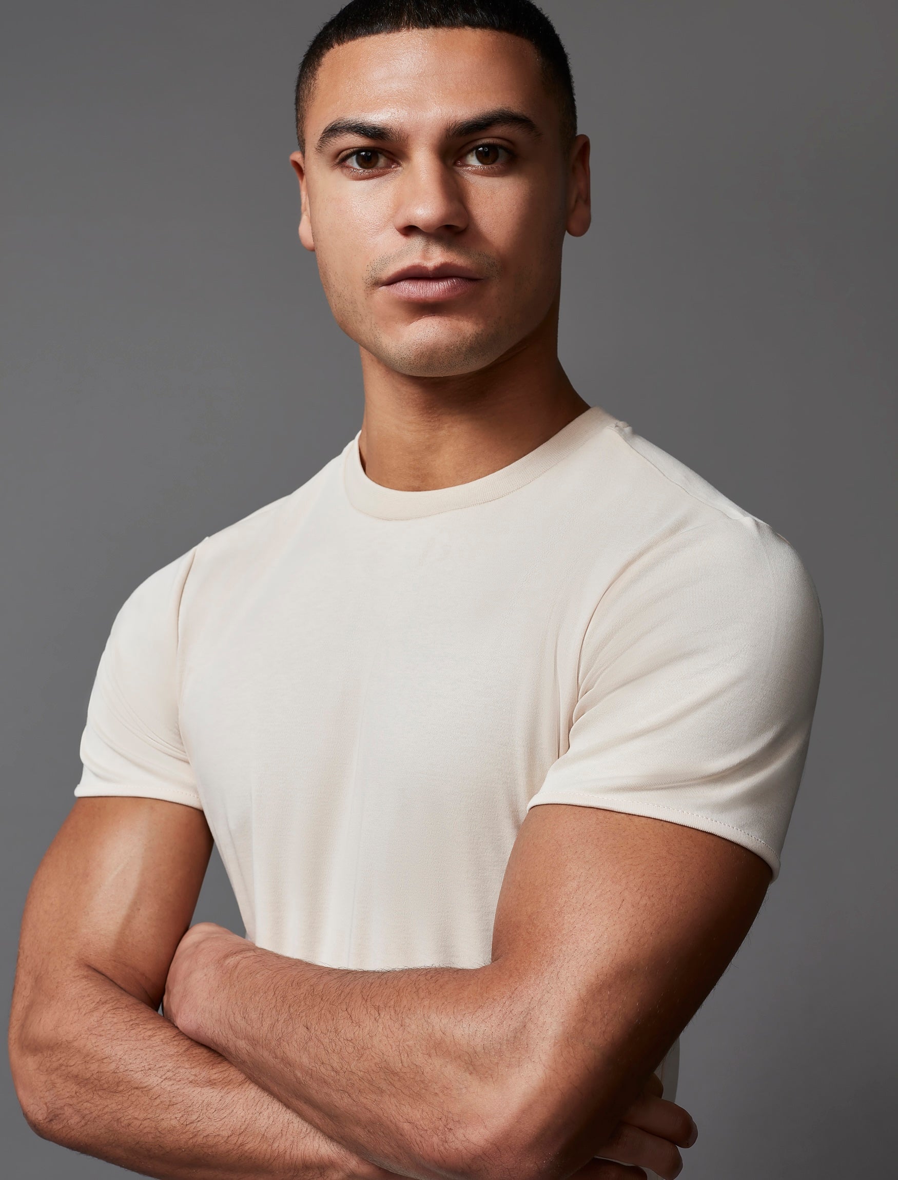 Beige Vittorini Fit T-Shirt