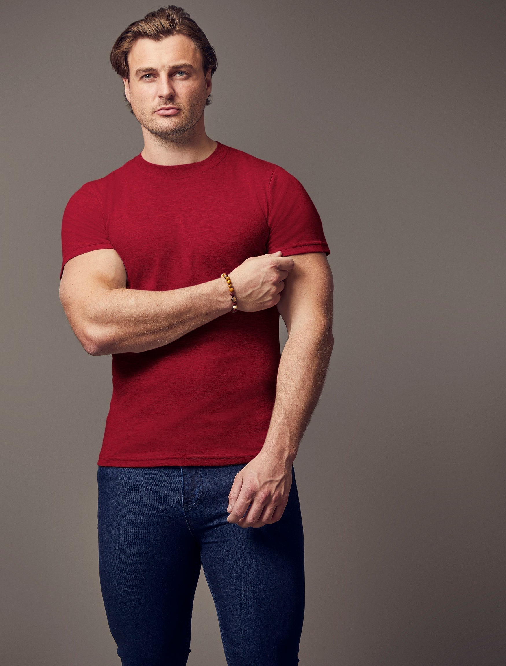 Burgundy Vittorini Fit T-Shirt