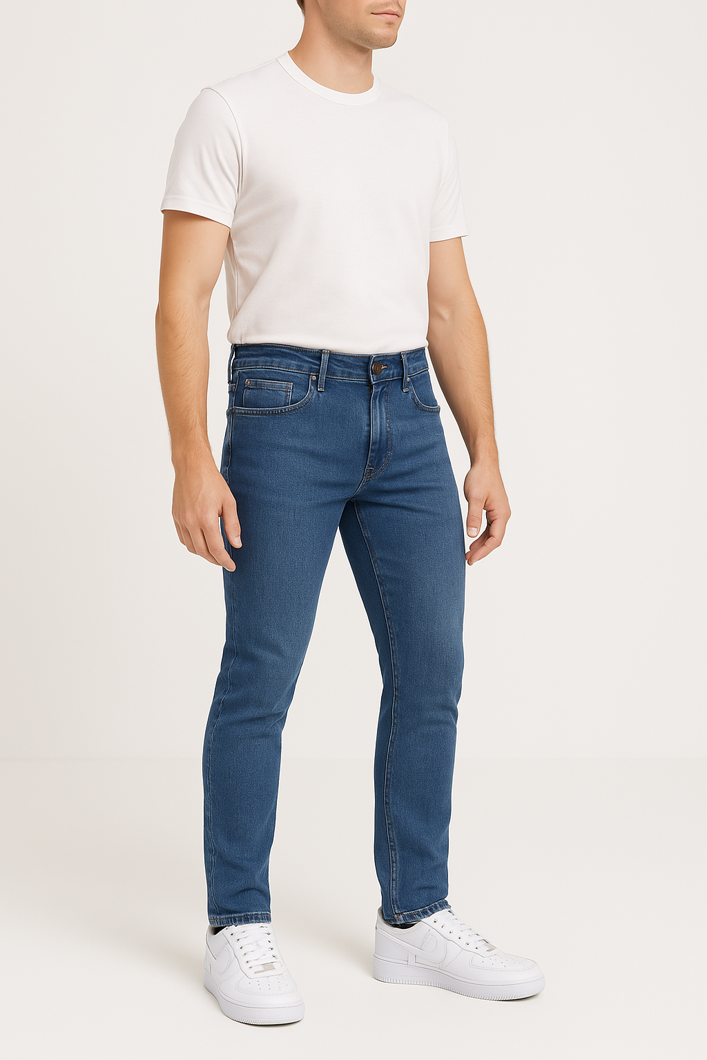 Mid Wash Vittorini Fit Jeans