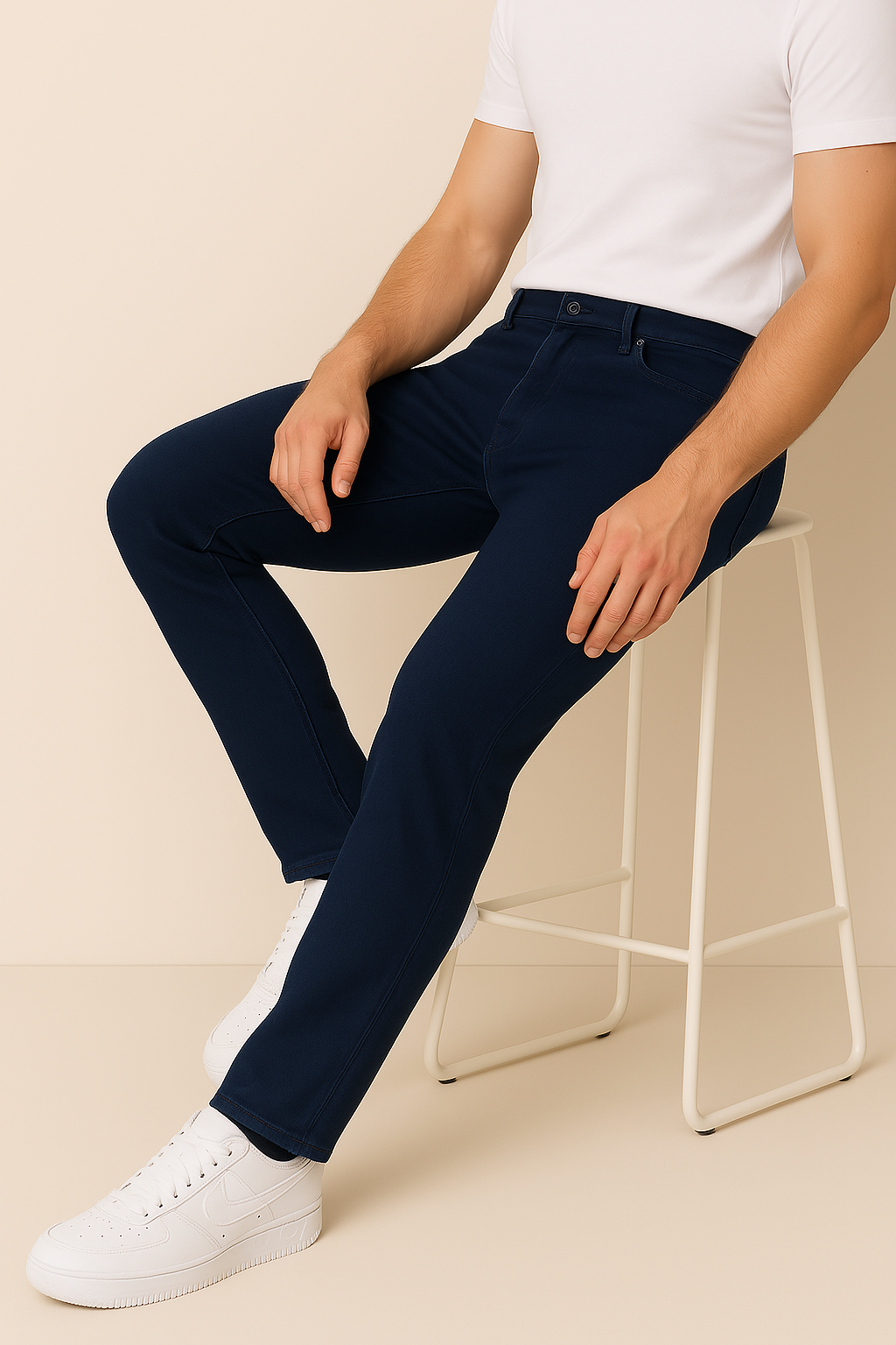 Navy Vittorini Fit Jeans