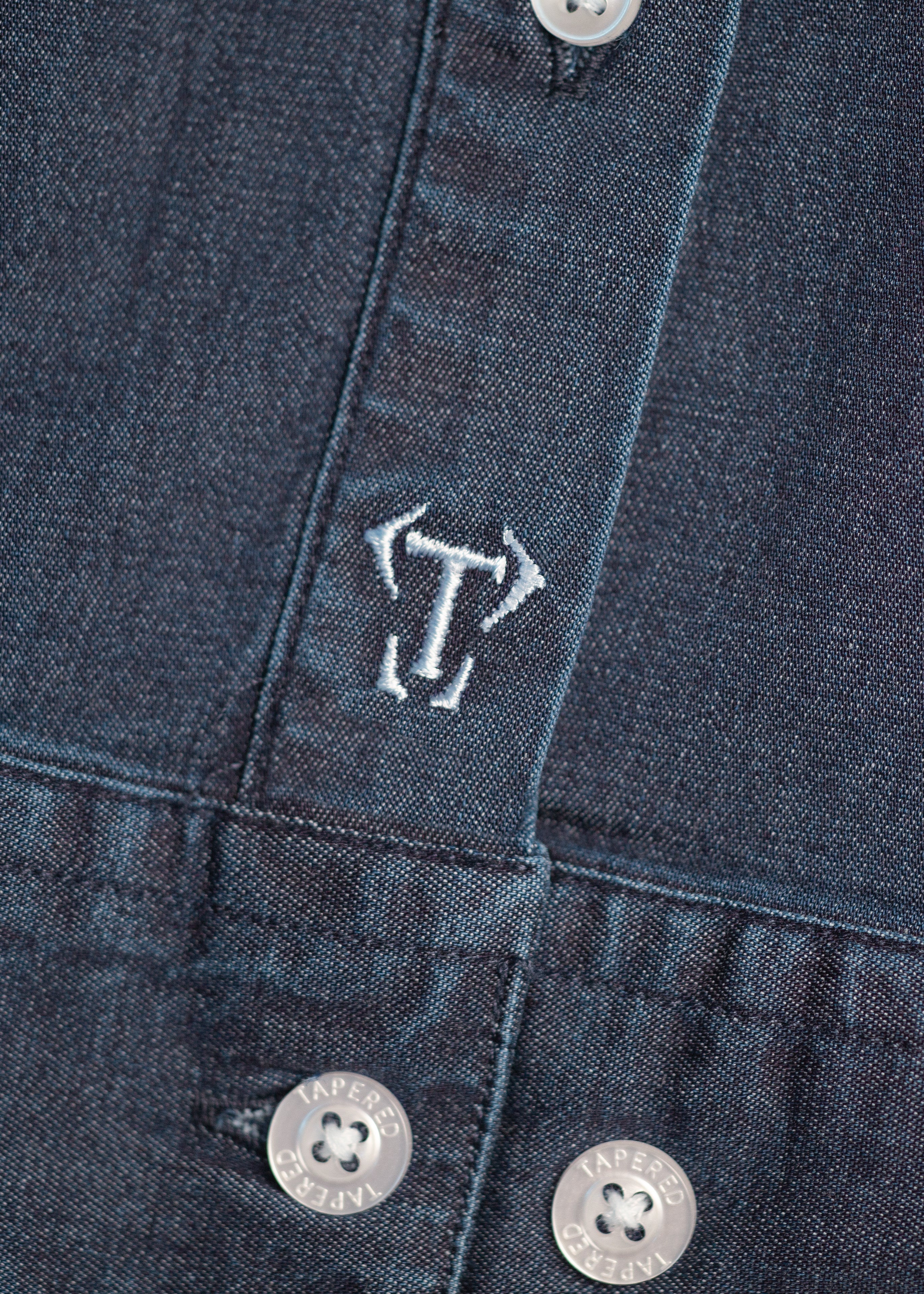 Navy Denim Vittorini Fit Shirt