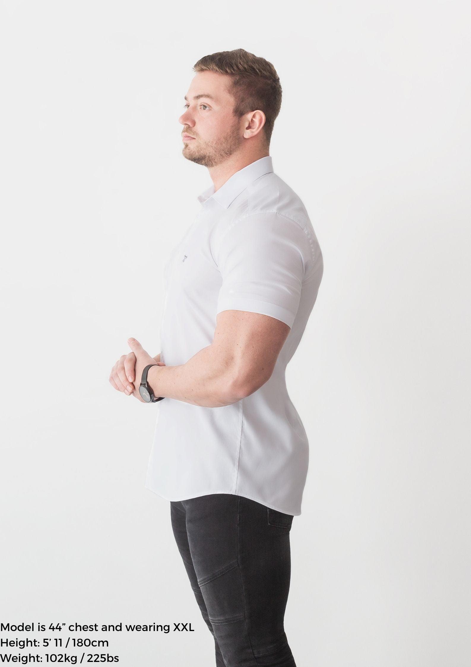 White Short Sleeve Vittorini Fit Shirt