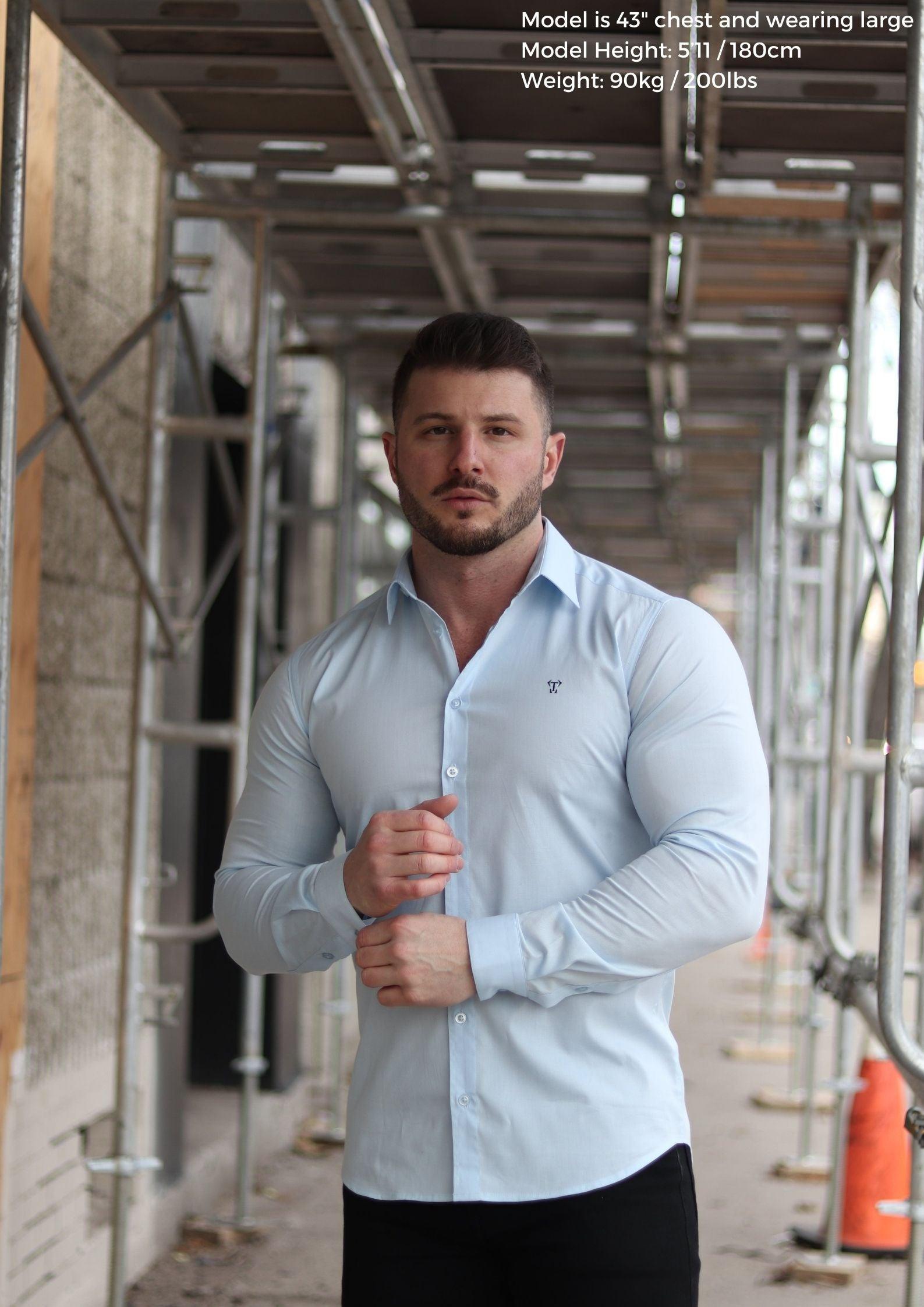Light Blue Vittorini Fit Shirt