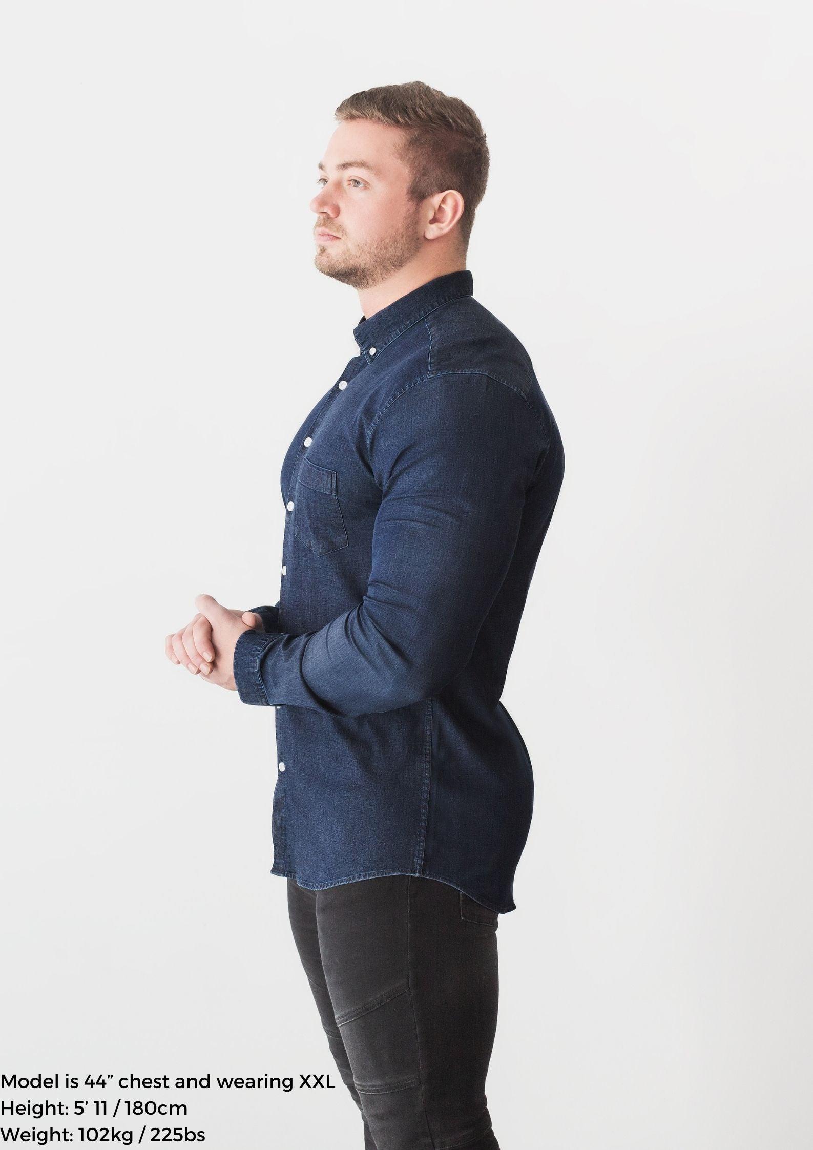 Navy Denim Vittorini Fit Shirt