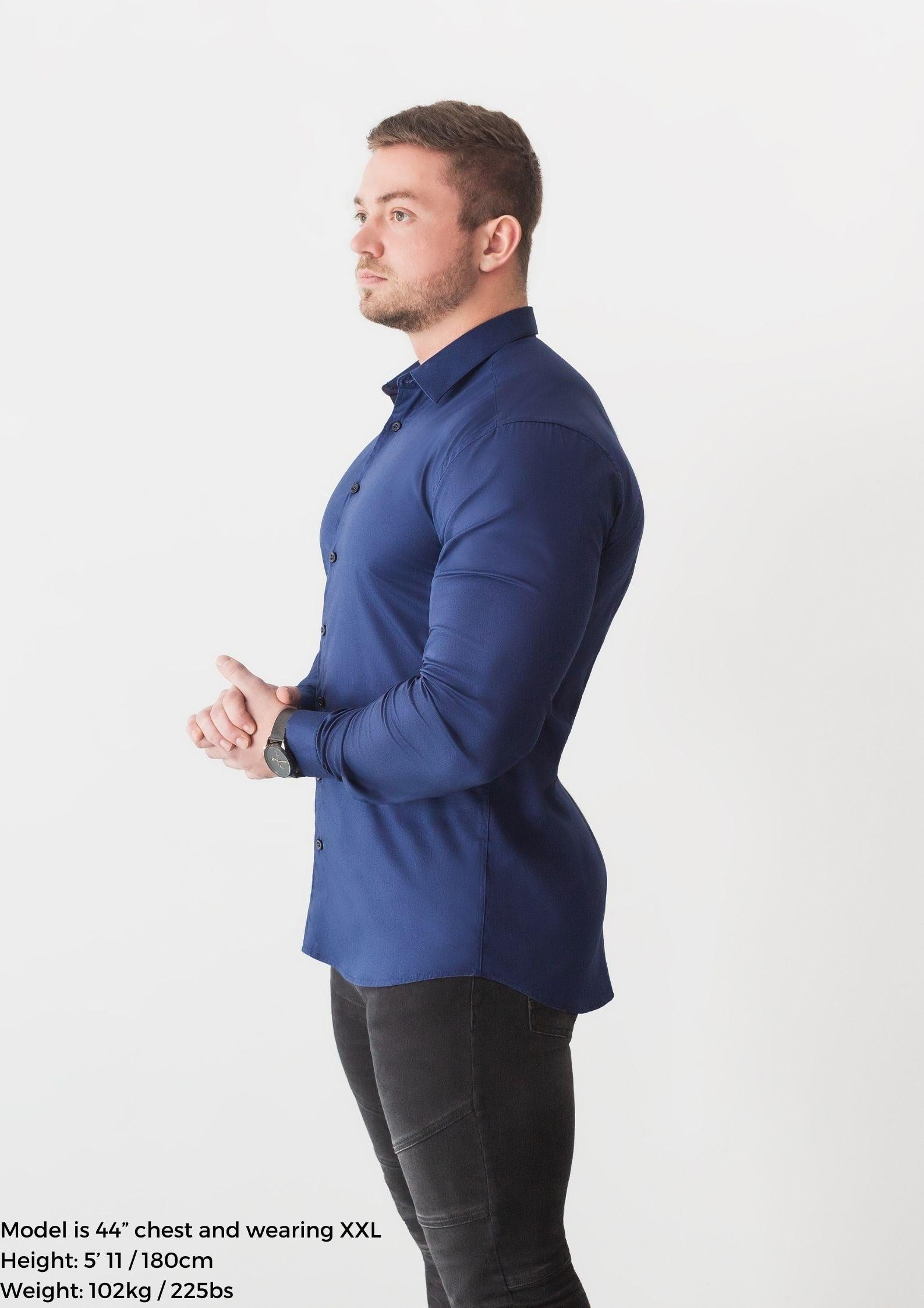 Navy Vittorini Fit Shirt