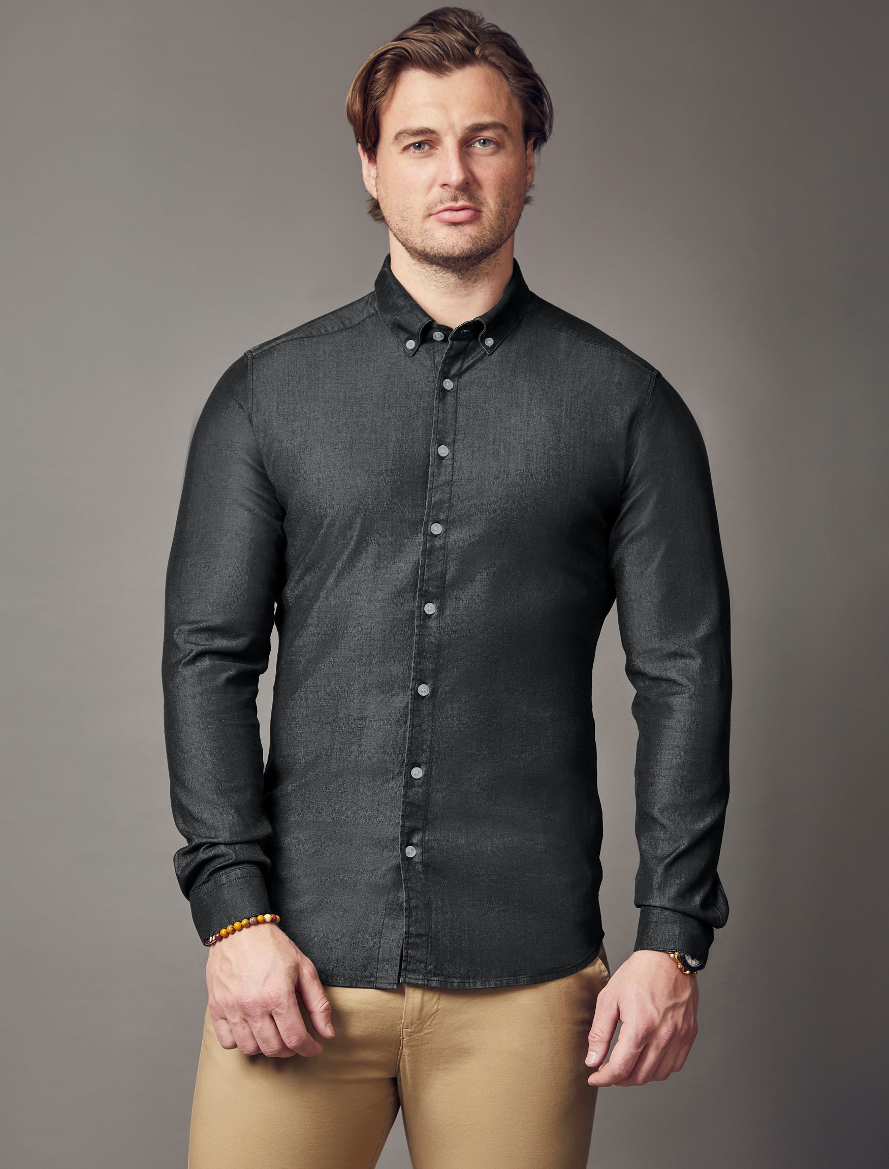 Black Denim Vittorini Fit Shirt
