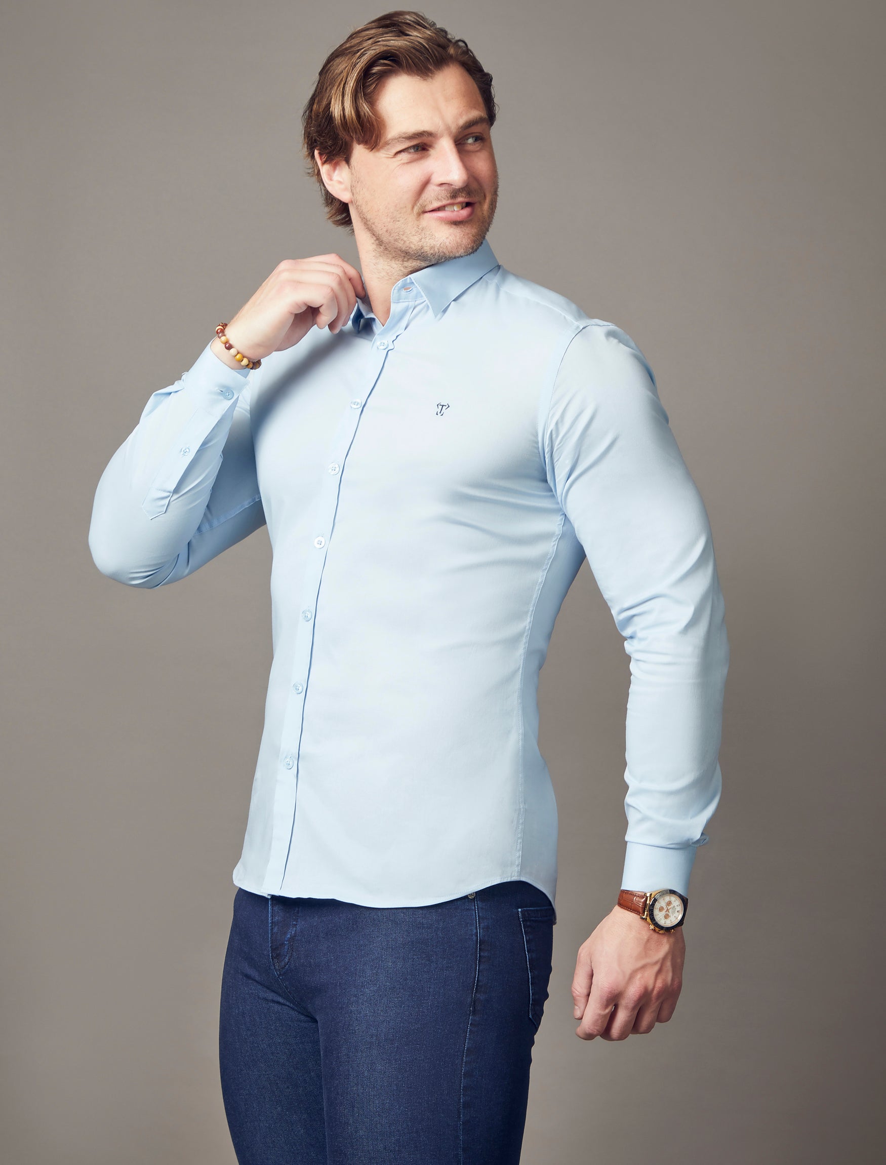 Light Blue Vittorini Fit Shirt