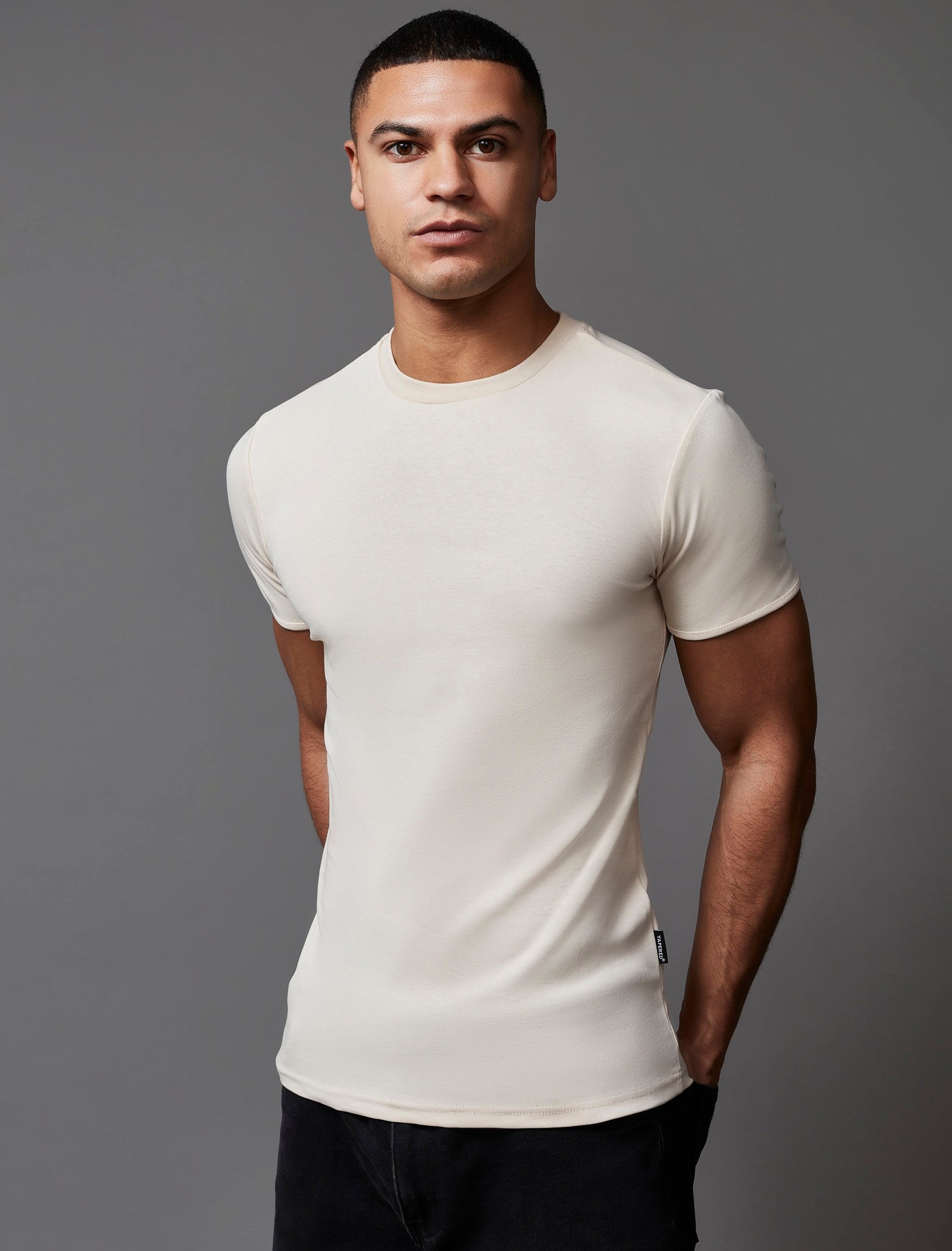 Beige Vittorini Fit T-Shirt