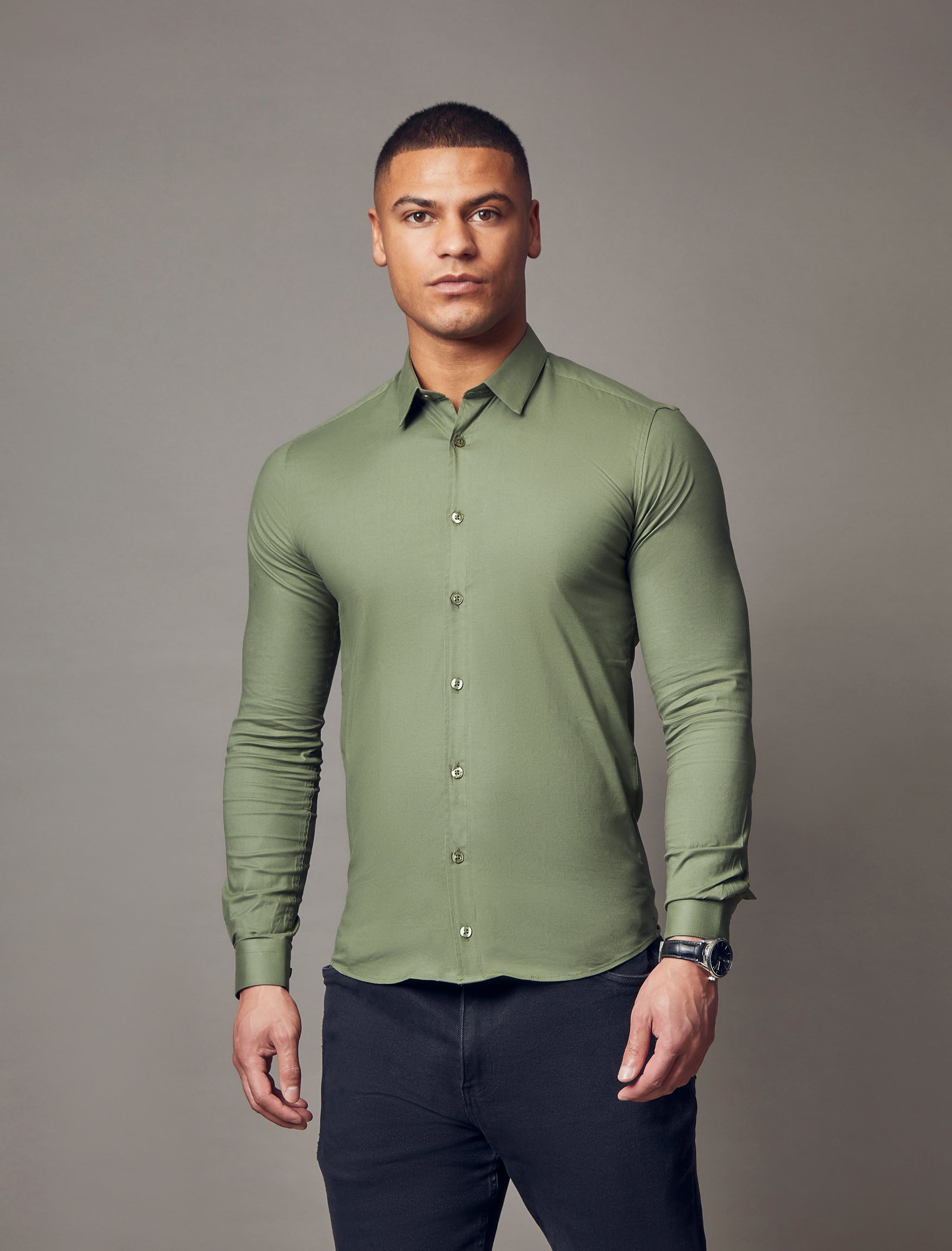 Olive Vittorini Fit Shirt