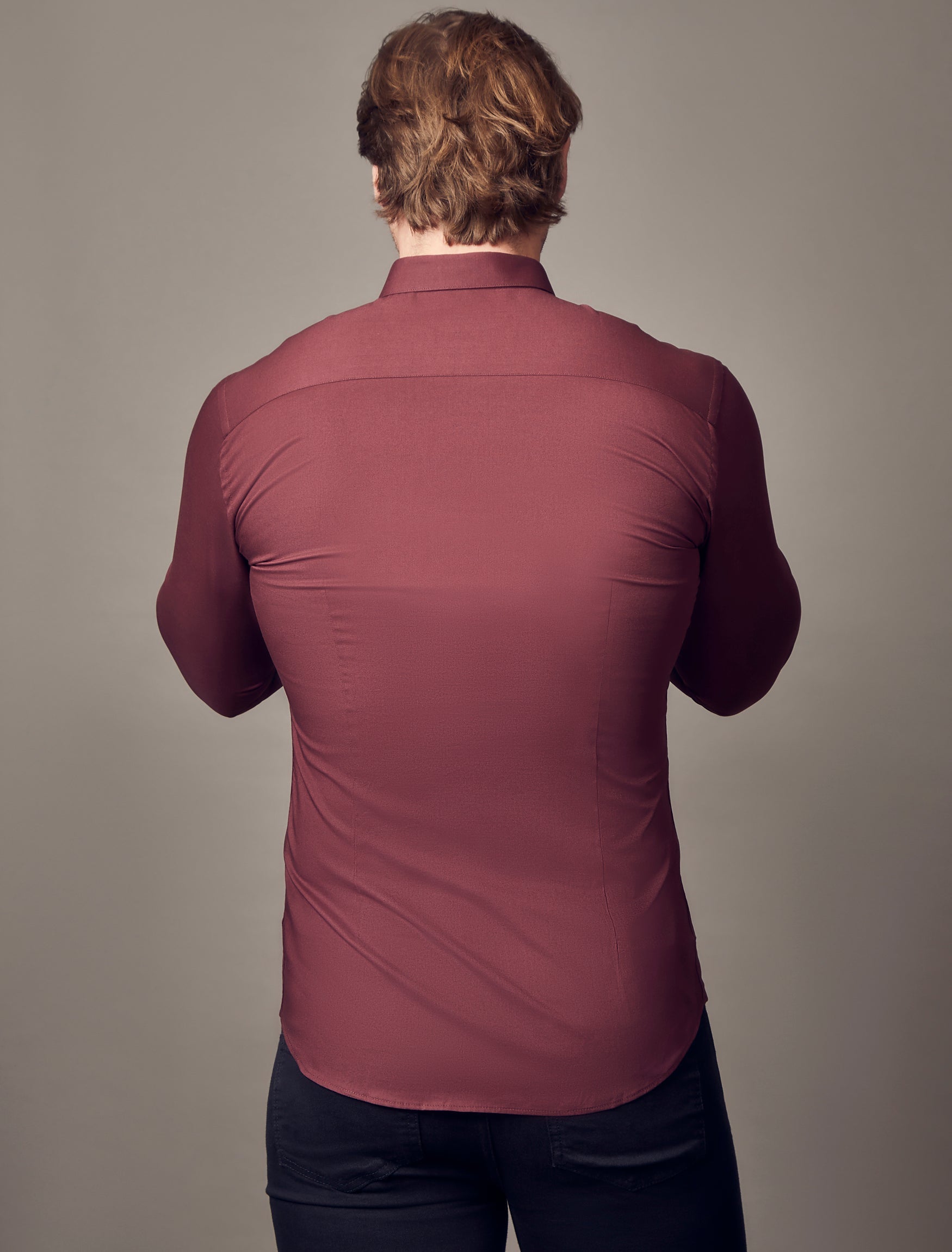 Burgundy Vittorini Fit Shirt