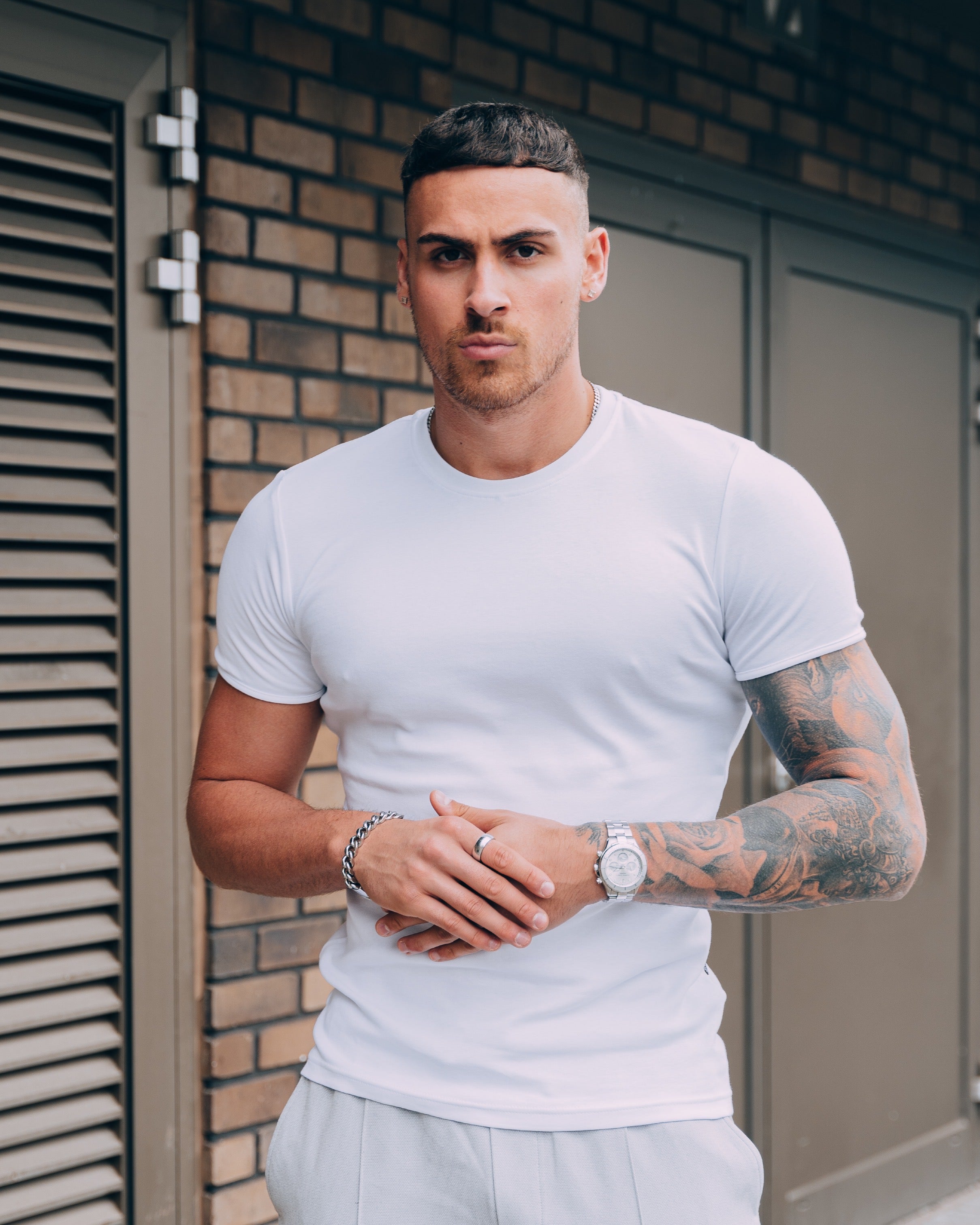 White Vittorini Fit T-Shirt